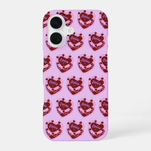Aries Zodiac Coquette Heart Birthday Cake iPhone 16 Case