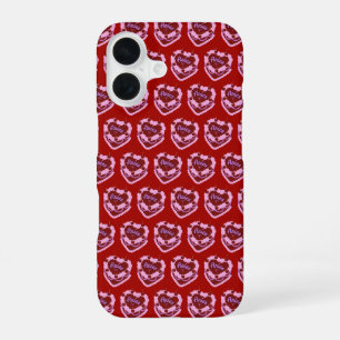 Aries Zodiac Coquette Heart Birthday Cake iPhone 16 Case