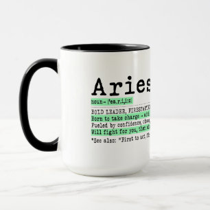 Aries Zodiac  Definition Mug