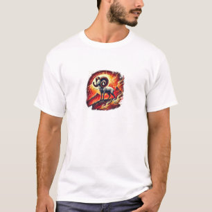 Aries Zodiac Design Bold and Dynamic T-Shirt