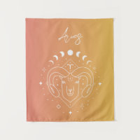 Aries zodiac horoscope star sign gradient