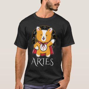 Aries Zodiac Men Black T-Shirt