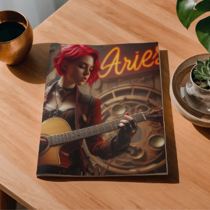 Aries Zodiac Musician Guitar Decoupage  Tissue Paper