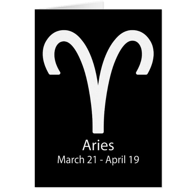 Aries Zodiac sign Astrology (Front)