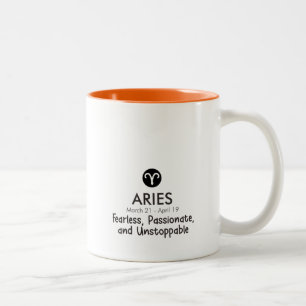 Aries Zodiac Sign Astrology Birthday Coffee Mug