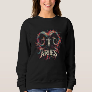 Aries Zodiac Sign Astrology Born In March April Bi Sweatshirt