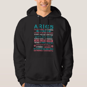 Aries Zodiac Sign Astrology Horoscope Personality  Hoodie