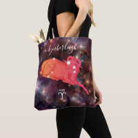 Aries Zodiac Sign Cosmic Monogram Name Red Brown