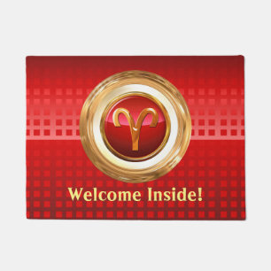 Aries Zodiac Sign Doormat