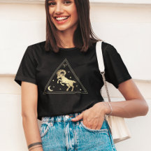 Aries Zodiac Sign Fire Element in Gold