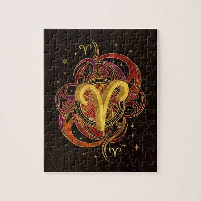 Aries Zodiac Sign Fire element Jigsaw Puzzle (Vertical)