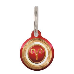 Aries Zodiac Sign Pet Tag
