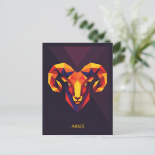 Aries Zodiac Sign Postcard