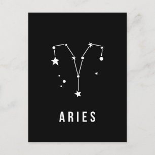 Aries Zodiac Sign Quote Postcard