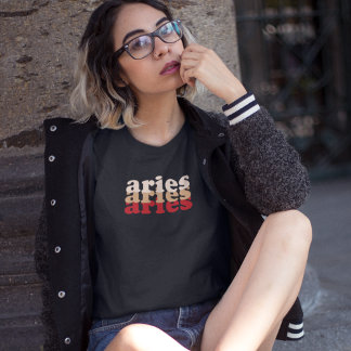 Aries Zodiac Sign | Red Power Color T-Shirt