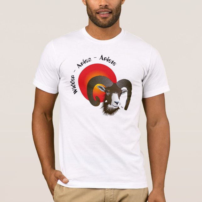 Aries - zodiac sign T-shirt (Front)
