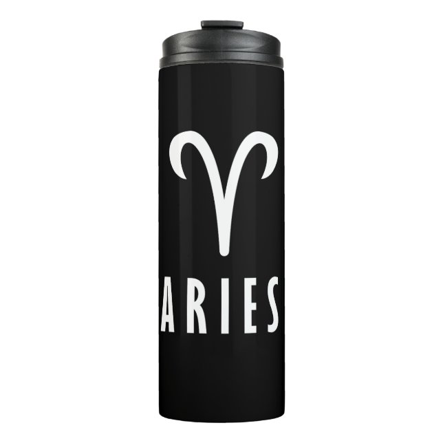 Aries zodiac sign thermal tumbler (Front)
