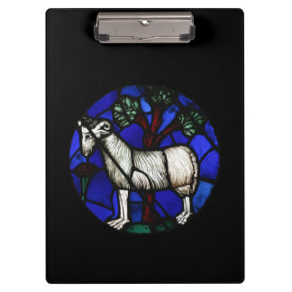 Aries Zodiac Stained Glass Notre-Dame de Paris Cb Clipboard