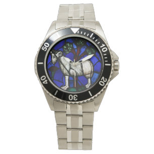 Aries Zodiac Stained Glass Notre-Dame de Paris W Watch