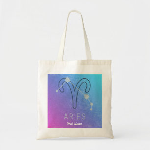 Aries Zodiac Star Sign Horoscope Constellation Tote Bag