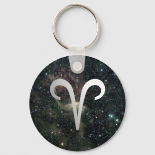 Aries Zodiac Star Sign Universe Keyring