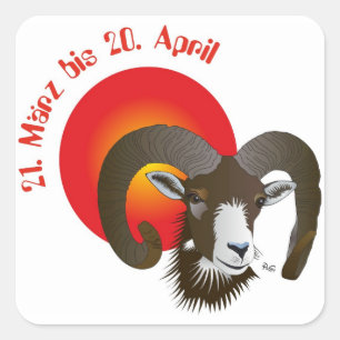 Aries - zodiac sticker