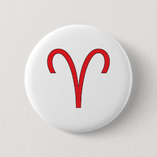 Aries, Zodiac symbol, horoscope 6 Cm Round Badge