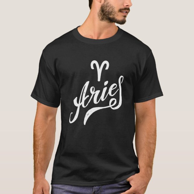 Aries Zodiac T-Shirt (Front)