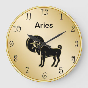 Aries Zodiac Wall Clock