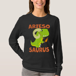Ariesosaurus Aries Zodiac Sign Astrology T Rex Din T-Shirt