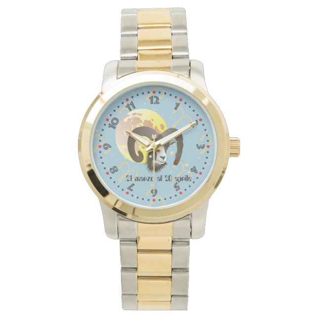 Ariete 21 March to 20 april Orologio Watch (Front)