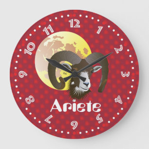Ariete 21 marzo al 20 aprile Orologio Large Clock