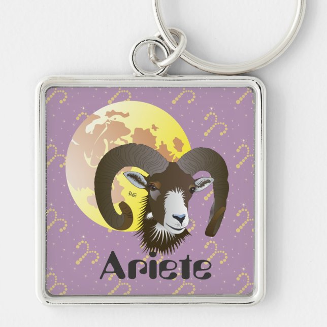 Ariete 21 marzo al 20 aprile Portachiavi Key Ring (Front)