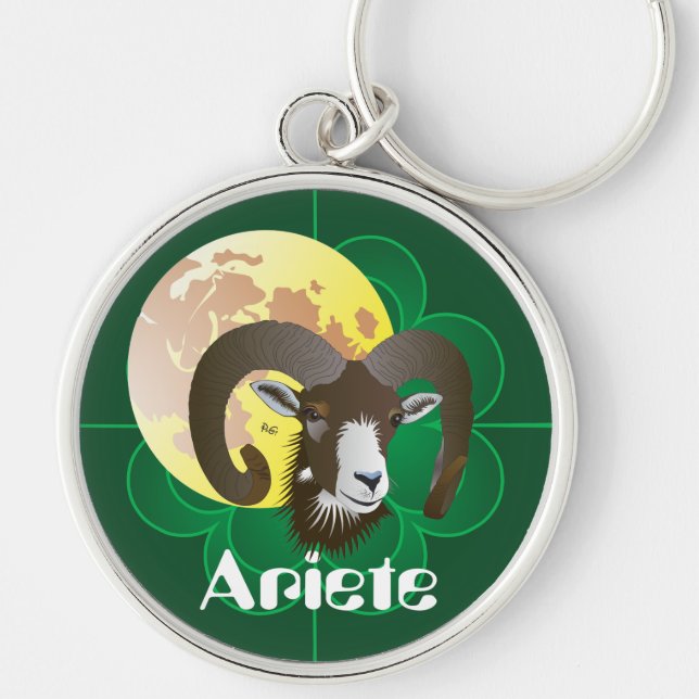 Ariete 21 marzo al 20 aprile Portachiavi Key Ring (Front)