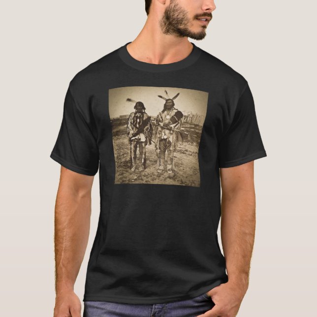 Arikara Chiefs at Ft. Berthold Dakota Territory T-Shirt (Front)