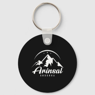 Arinsal Andorra Ski Resort Skiing Snowboarding Key Ring