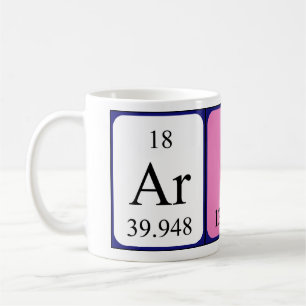 Aris periodic table name mug