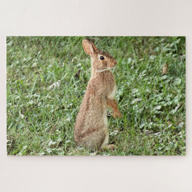 Arisdale Arts: Wild Rabbit Standing Jigsaw Puzzle (Horizontal)