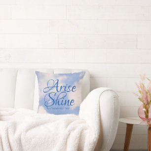 Arise and Shine Bible Verse Christian Cushion