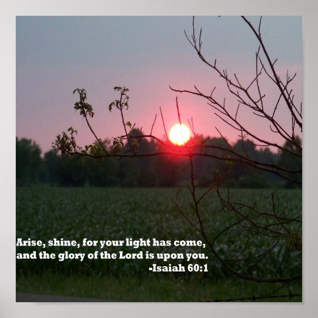 Arise and Shine Poster (Front)