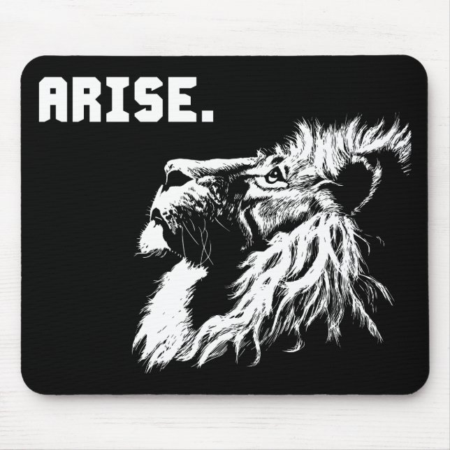 ARISE - Lion Motivational Mouse Mat (Front)