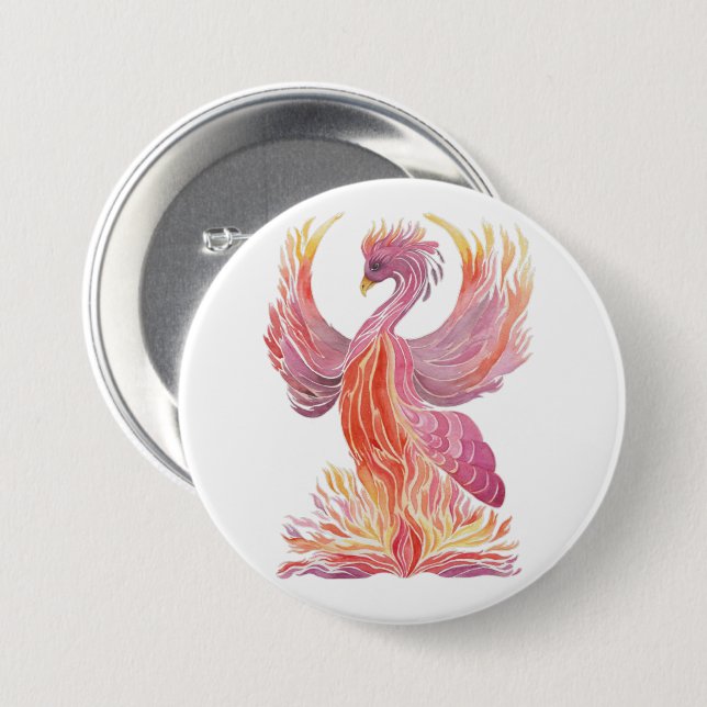 Arise Phoenix 7.5 Cm Round Badge (Front & Back)