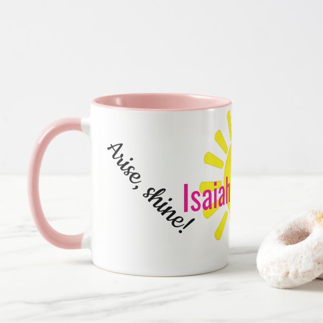 Arise, shine! mug (With Donut)