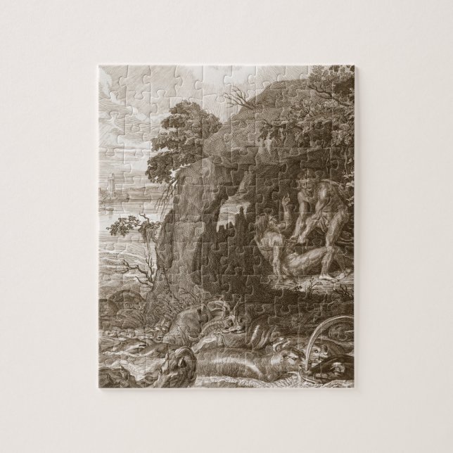 Aristeus Compels Proteus to Reveal his Oracles, 17 Jigsaw Puzzle (Vertical)