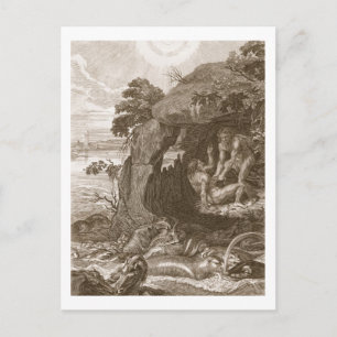 Aristeus Compels Proteus to Reveal his Oracles, 17 Postcard