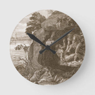 Aristeus Compels Proteus to Reveal his Oracles, 17 Round Clock