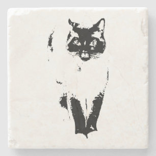 Aristocat Attitude Stone Coaster