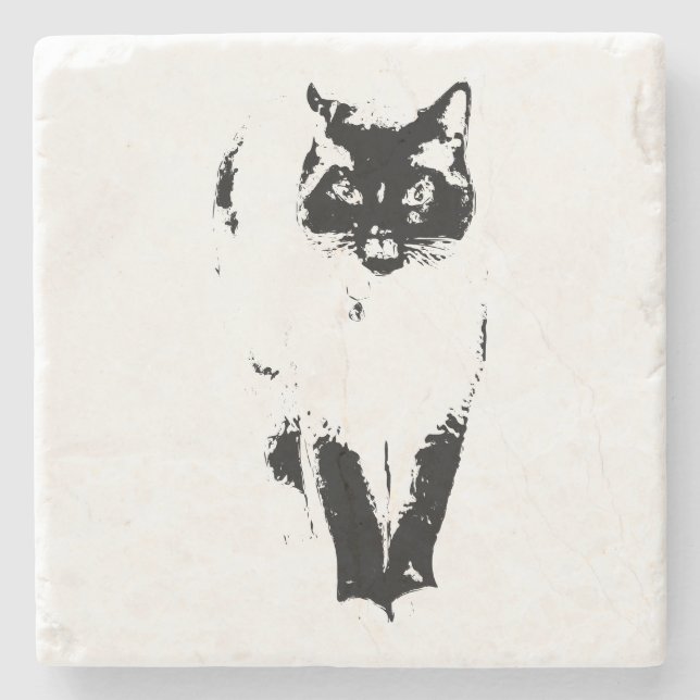 Aristocat Attitude Stone Coaster (Front)