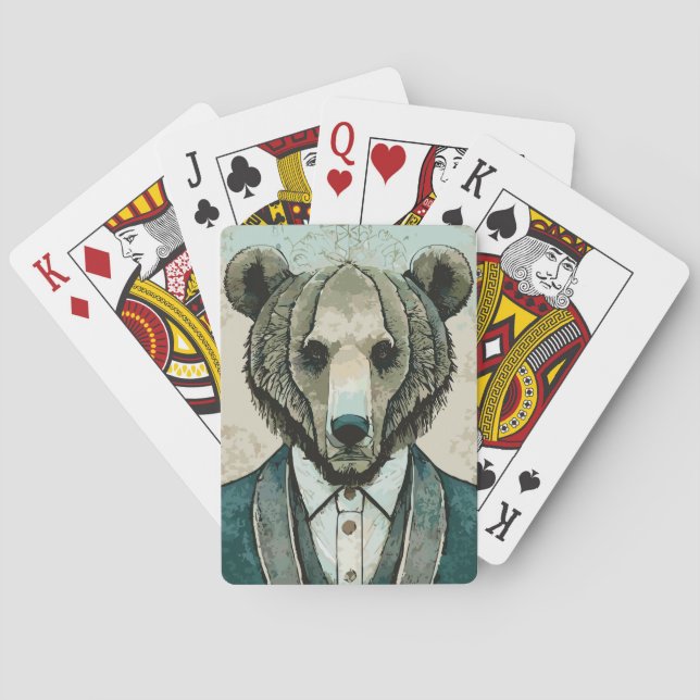 Aristocrat Bear Playing Cards (Back)