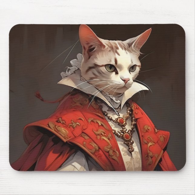 Aristocrat Cat Funny Mouse Mat (Front)